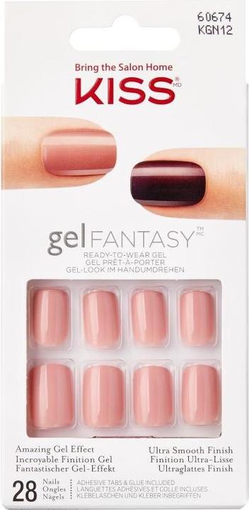 Produktbild KISS Gel Fantasy (Kunstnägel, Durchsichtig, Rose)
