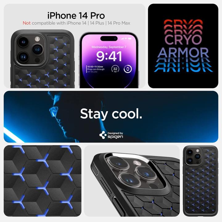 Actual product image Spigen Cryo Armor Case Compatible with iPhone 14 Pro (Apple iPhone 14 Pro)