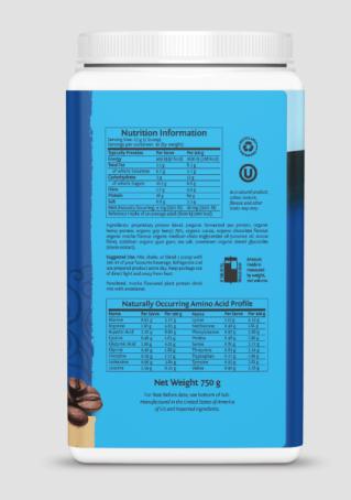 Image du produit Sunwarrior Mélange de protéines Warrior Bio (750 g, 1 x, Café moka)