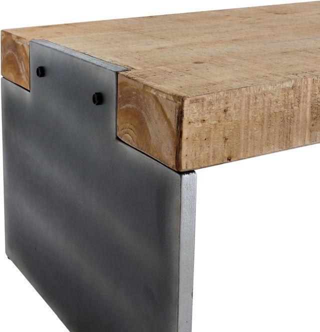 Produktbild Mendler Lowboard HWC-L75, Industrial Massiv-Holz MVG-zertifiziert 40x200x60cm, natur