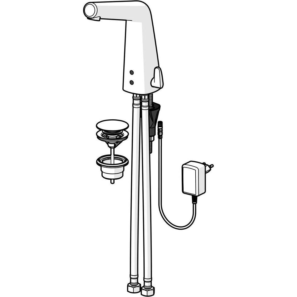 Thumbnail - Hansa, Badarmatur, HANSADESIGNO Style Waschtischarmatur 9/12V, Bluetooth, Ausladung 138mm, 51792221