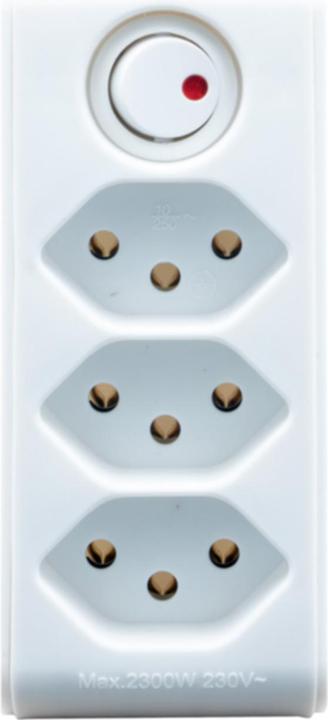 Image du produit Brennenstuhl cleverLINE fiche de dérivation double blanc avec interrupteur, orientable jusqu'à 300° (avec (Type 13, 2x)