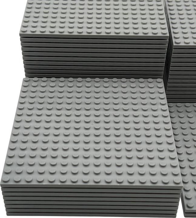Produktbild LEGO 16x16 Bauplatten Hellgrau - 20 Stück - Light bluish grey 91405