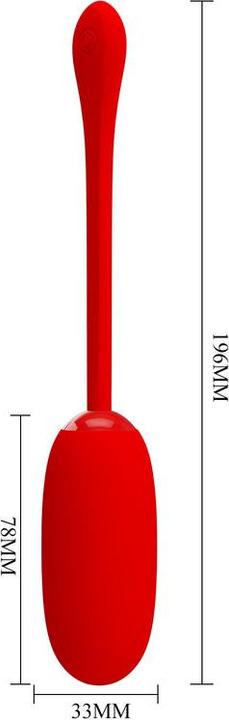 Produktbild Pretty Love Julius Wasserdichtes, Wiederaufladbares Vibrierendes Ei Rot