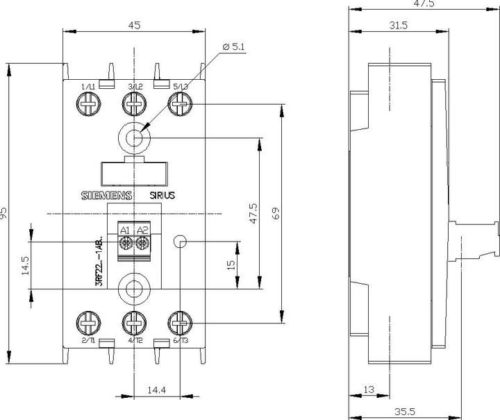 Actual product image Siemens SIEM solid state relay