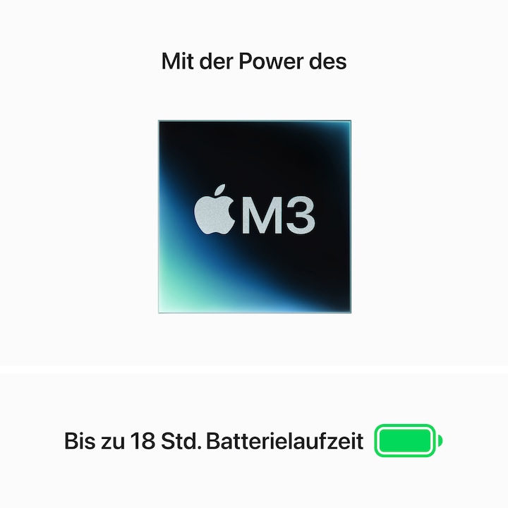Produktbild Apple MacBook Air – 2024 (15", M3, 16 GB, 256 GB, DE)