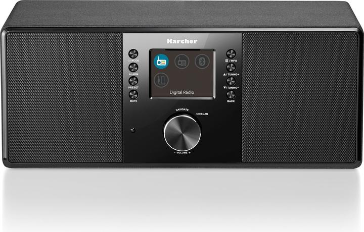 Produktbild Kärcher Karcher DAB 5000+ Digitalradio (DAB+ / UKW-RDS, AUX-IN, Bluetooth, Wecker mit Dual-Alarm) schwarz (UKW, DAB+, Bluetooth)