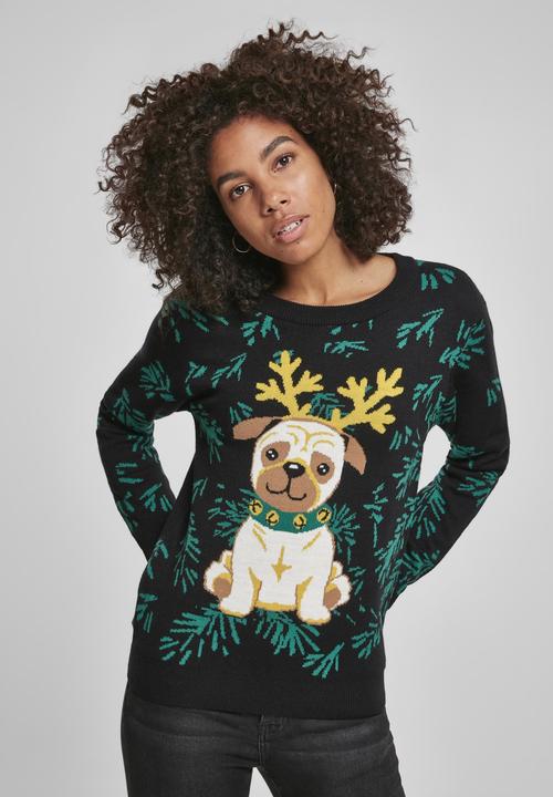 Produktbild Urban Classics Ladies Pug Christmas Sweater (XL)