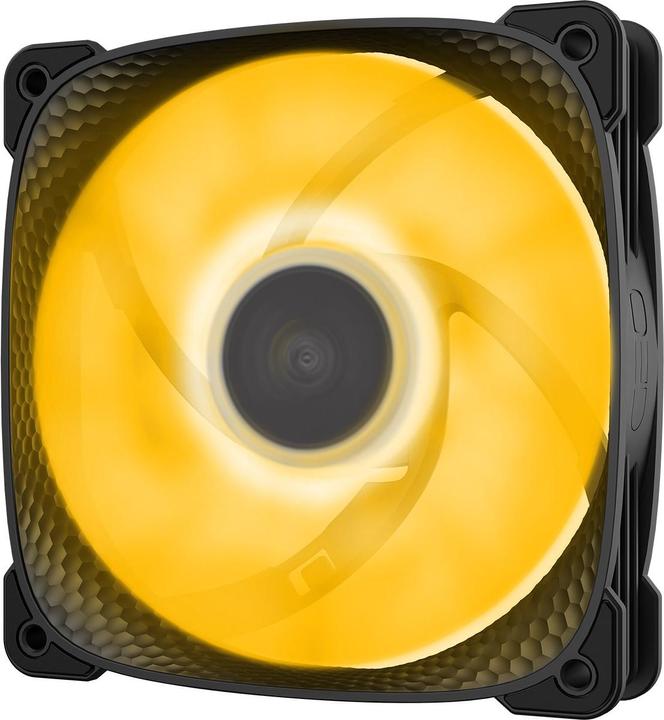Actual product image Geometric Future Squama 2505B RGB fan, 3-pack - 120 mm, black (120 mm, 3 x)