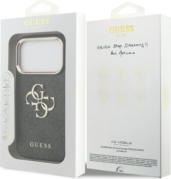 Produktbild Guess - Hardcase 4G - iPhone 17 Pro - Black (Apple iPhone 17 Pro)