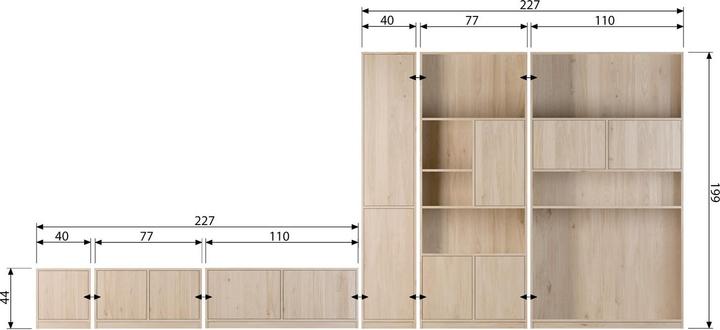 Produktbild Vtwonen Modulair (199 x 77 x 40 cm)