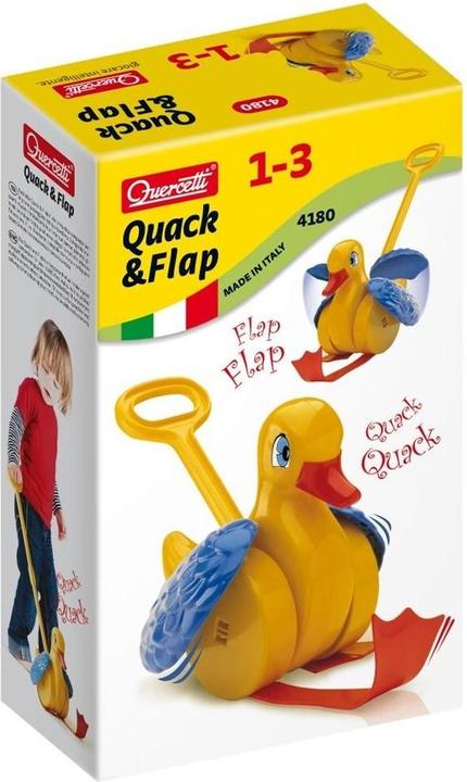 Actual product image Quercetti Quack & Flap Walk-Along-Duck