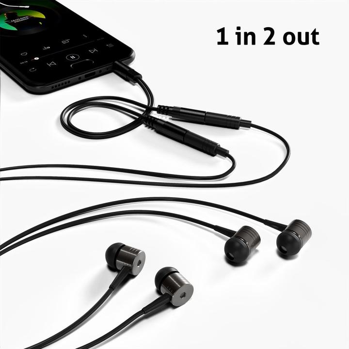 Produktbild HDgear Audio-Adapter Klinke 3.5 mm, male - Klinke 3.5 mm, female (Analog -> Analog)