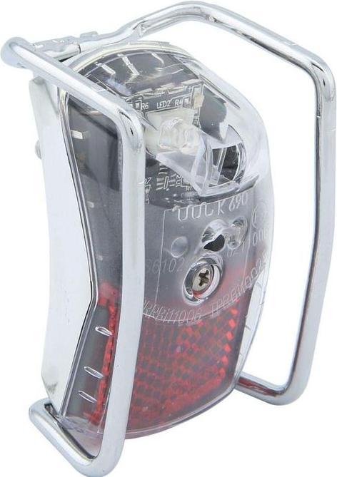 Actual product image Spanninga Pixeo Xb back light with protector - Chrome (40 l)
