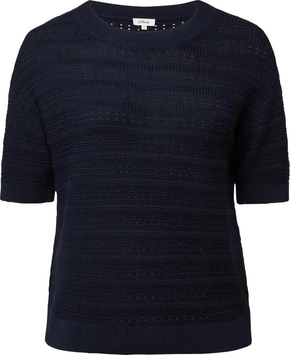 Produktbild s.Oliver Strickpullover Ajour-Pullover mit Halbarm (44)