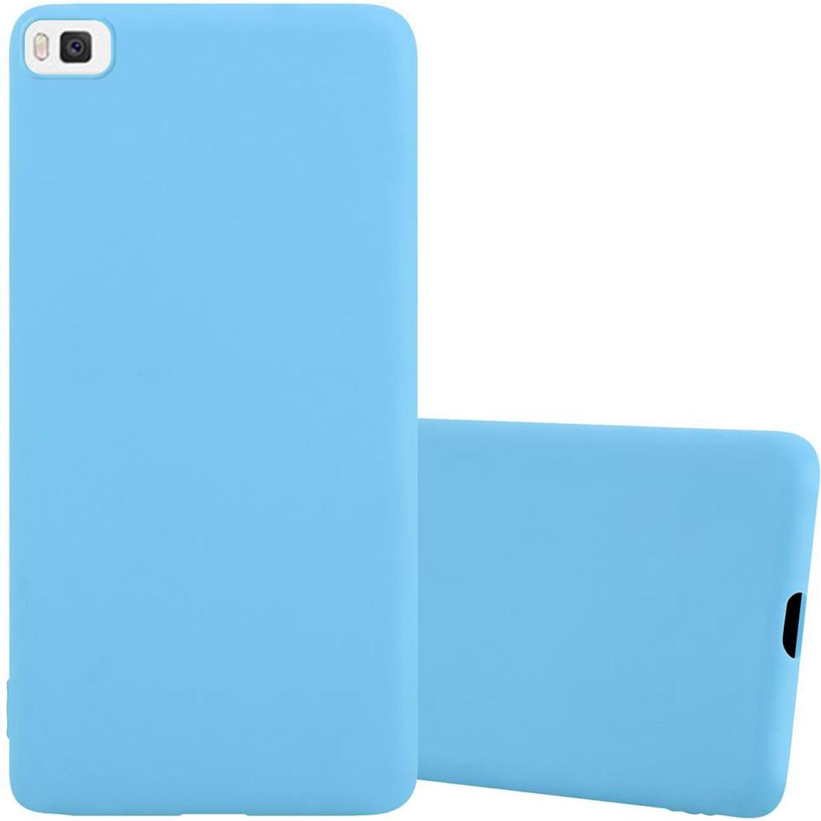 Cadorabo TPU Candy Cover (Huawei P8), Smartphone Hülle, Blau
