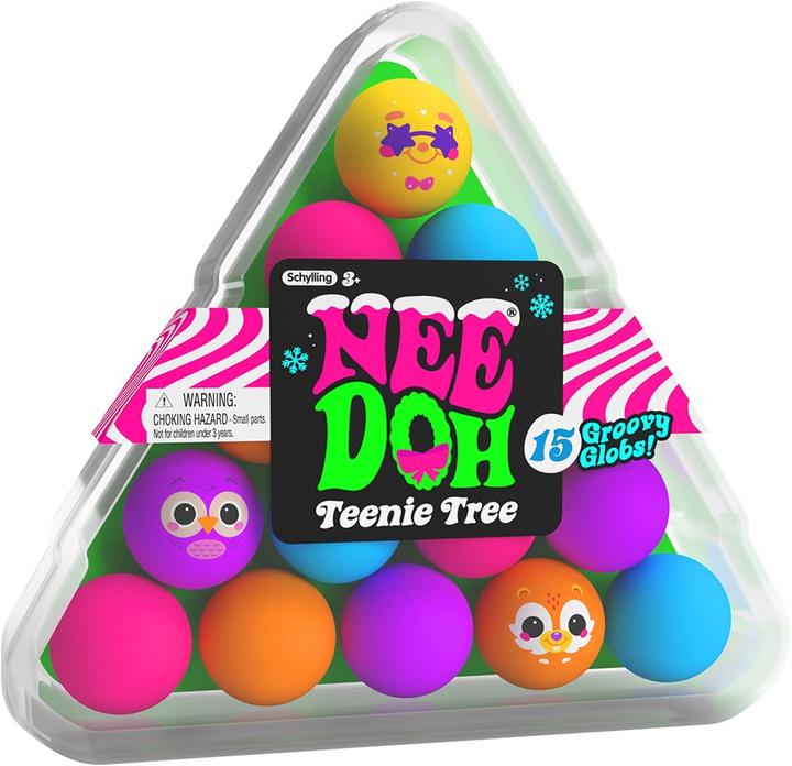 Actual product image Schylling NeeDoh - Squishmas Groovy Tree Gobs Of Globs 15-pack (80092)