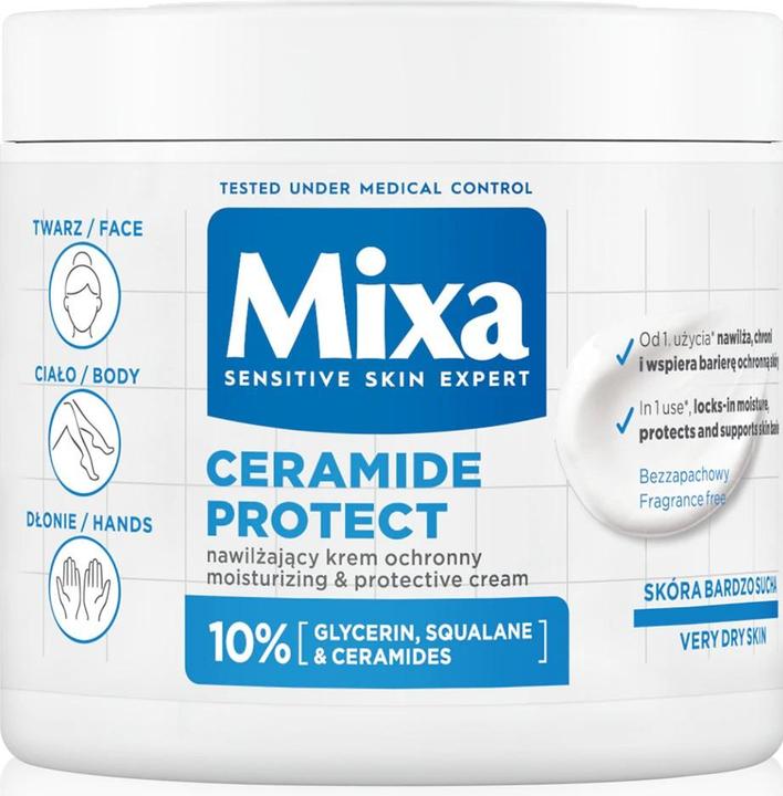 Mixa KREM Ceramide nawilżający d/twarzy i ciała (Körpercreme, 400 ml)