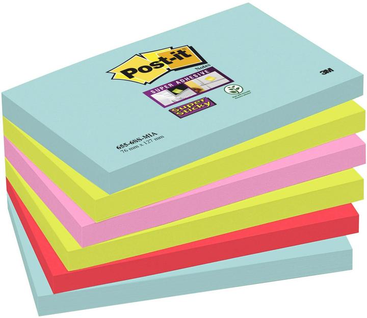 Post-it Super Sticky Miami (76 x 127 mm)