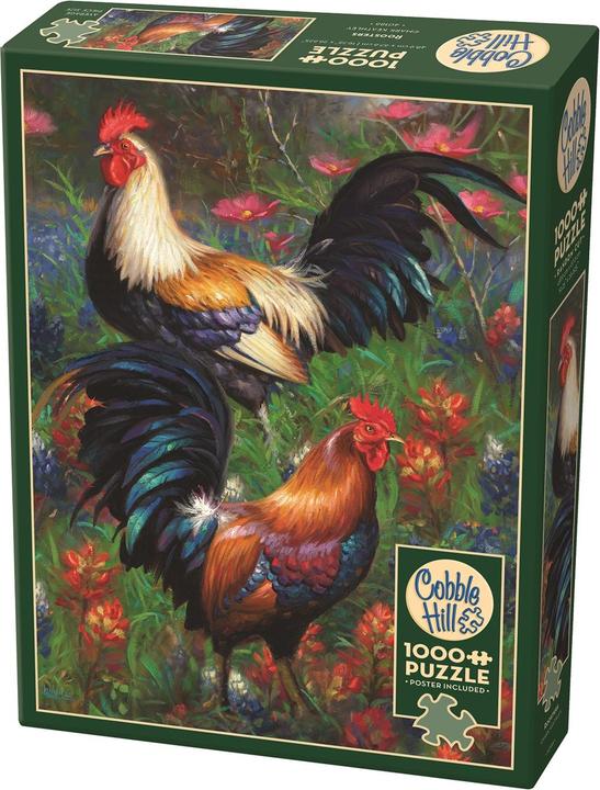 Actual product image Cobble Hill Puzzle 1000 Roosters (1000 pieces)
