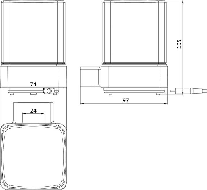 Image du produit Emco loft distributeur de savon à capteur, verre cristal satiné