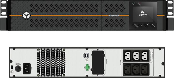 Actual product image Vertiv EDGELI-1500IRT2U (1500 VA, 1350 W, Line-interactive UPS)