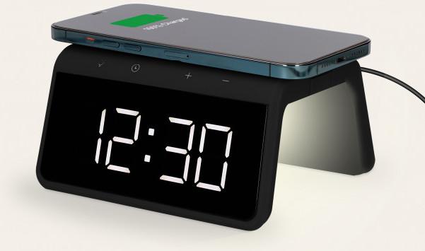 Actual product image KSIX Alarm Clock 2 With Fast Charge Wireless Charger 7.5w-10w