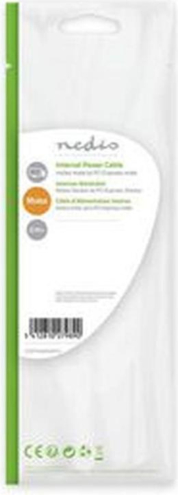 Produktbild Nedis Interne Stromkabel Molex Stecker PCI Express Stecker Vergoldet 0.20 m rund PVC Gelb/Schwarz Pl (15 cm)