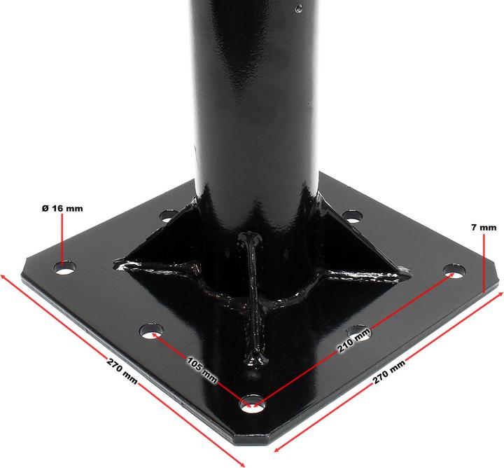 Immagine prodotto Wiltec Gru di prelievo Gru di carico 1800mm 900kg Ralla a 360° Montaggio a pavimento dell'officina