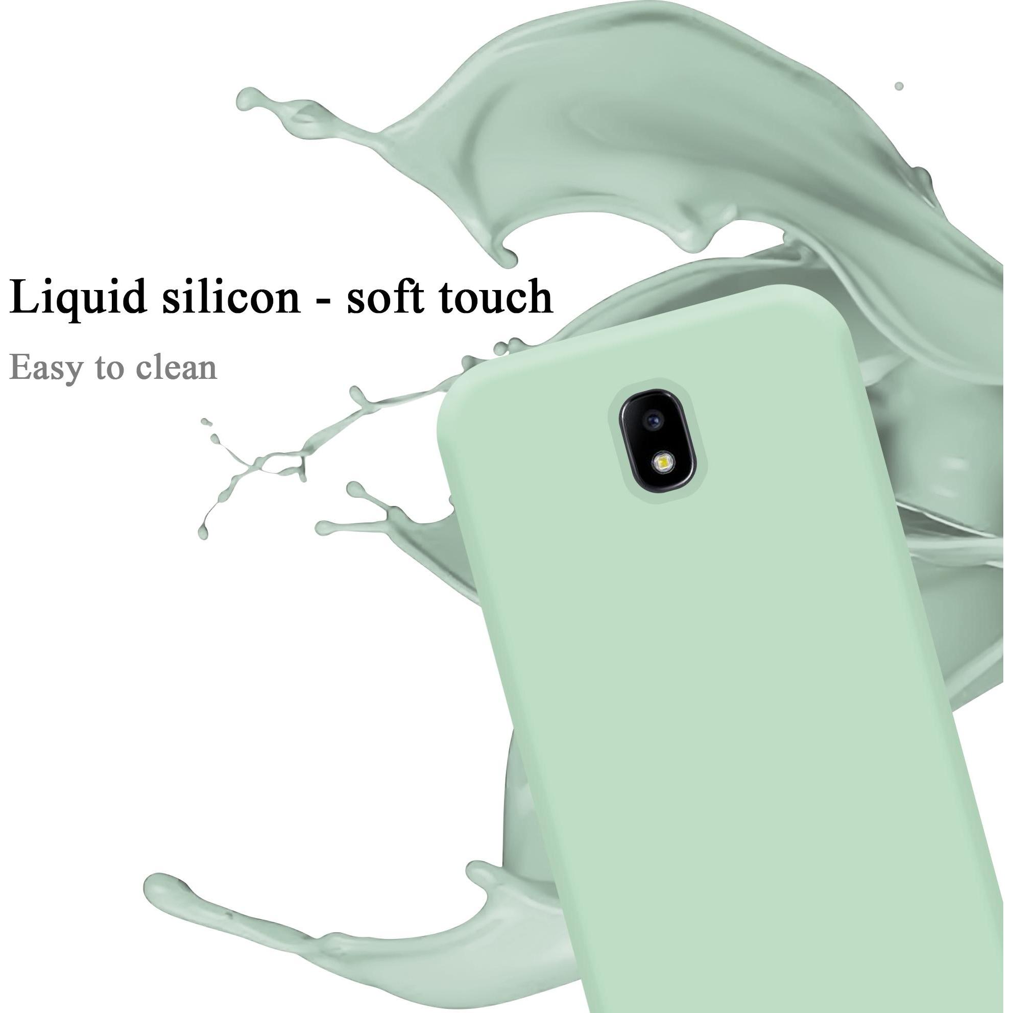 Thumbnail - Cadorabo TPU Liquid Silicone Case Cover (Samsung Galaxy J7 2017), Smartphone Hülle, Grün