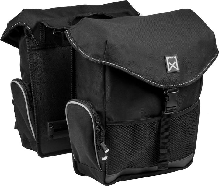 Immagine prodotto Willex Wilex -Gepäckbeutel - Doppelfahrradsack - 24 Liter- schwarz (24 l, Borsa portapacchi)