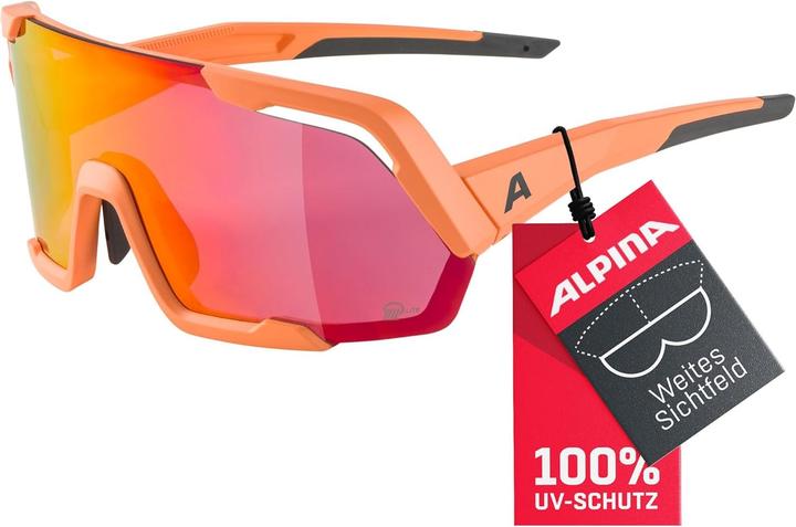 Immagine prodotto ALPINA SPORTS Rocket Q-Lite (Specchio rosa pesca opaco, Pink)