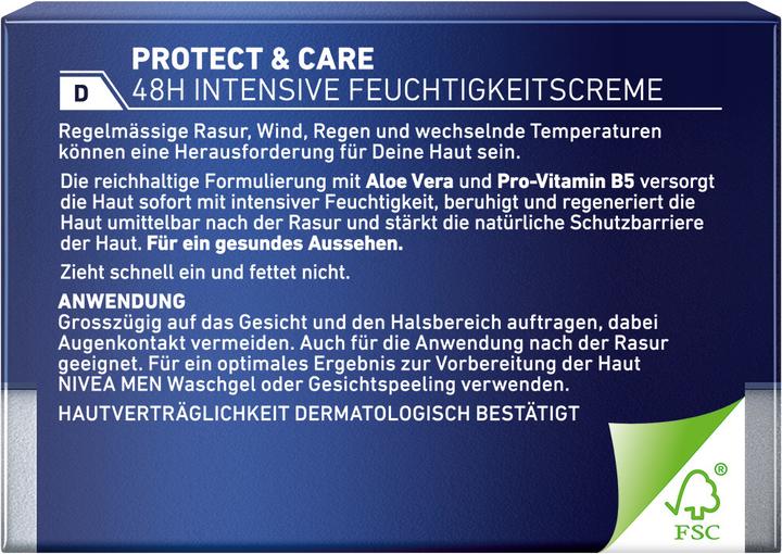 Produktbild NIVEA MEN Hydrocare Intensive Feuchtigkeitscreme (50 ml, Tagescreme)