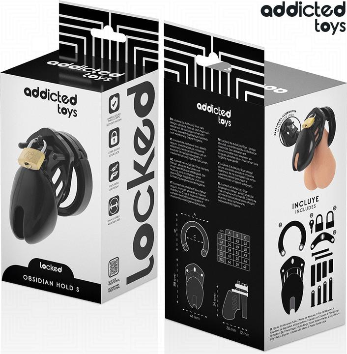 Productafbeelding Addicted toys Locked - Obsidian Hold Peniskã„Fig Grã–Sse S