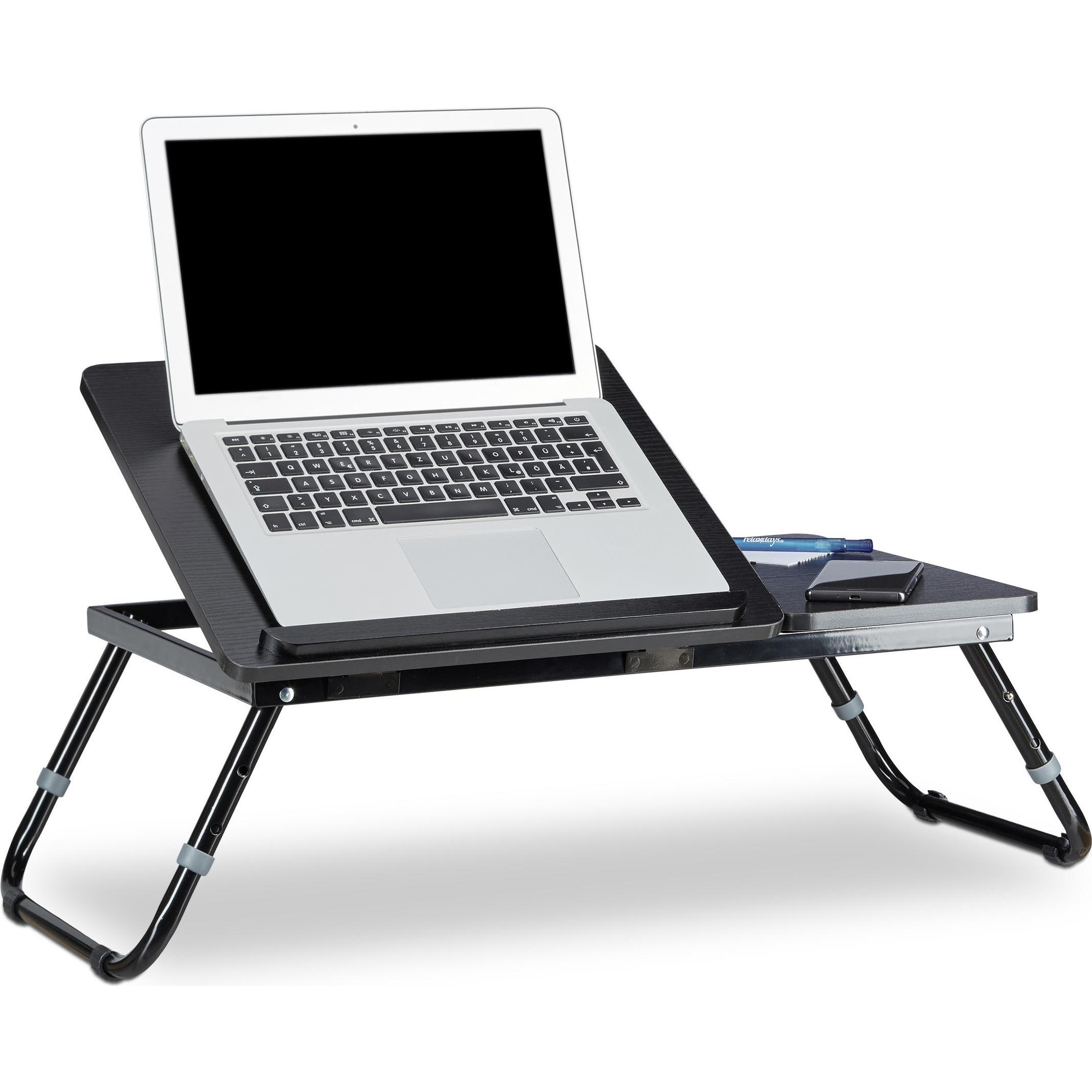 Thumbnail - Relaxdays Laptoptisch fürs Bett, Notebook Ständer, Schwarz