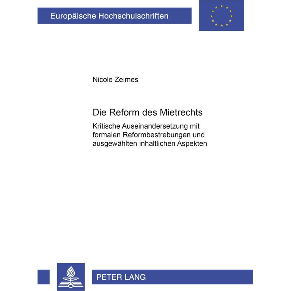 Die Reform des Mietrechts, Fachbücher von Nicole Zeimes