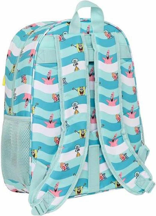 Image du produit Safta Sac à dos scolaire Spongebob Stay positive bleu blanc (33 x 42 x 14 cm)