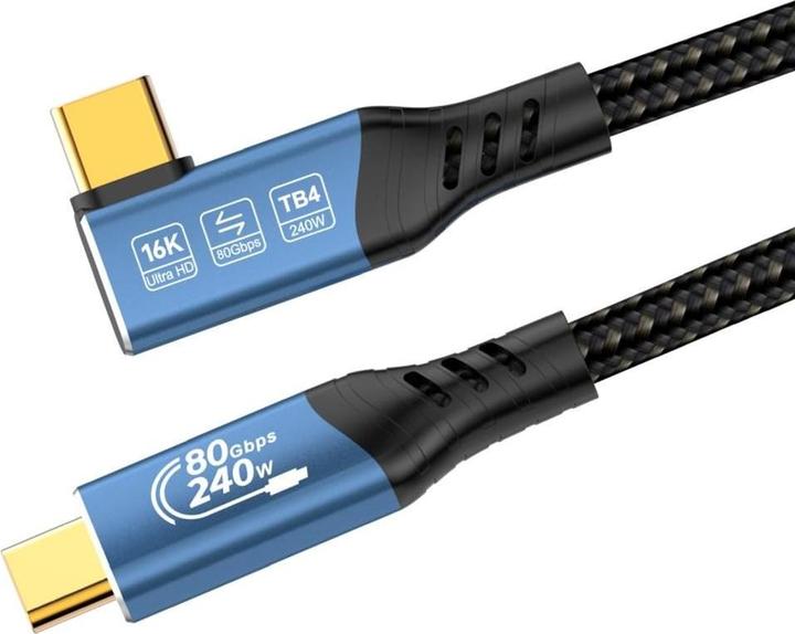 Actual product image PremiumCord USB4™ Ver2.0 80Gbps 16K@60Hz 240W Thunderbolt, 1,5m (1.50 m, 240 W)