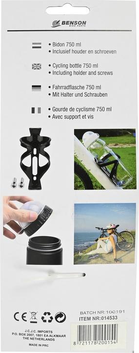 Image du produit Benson Gourde de cyclisme avec support