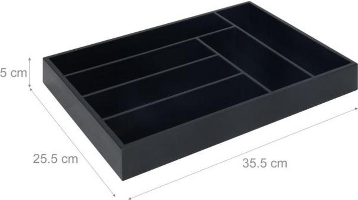 Actual product image Relaxdays Bamboo cutlery tray