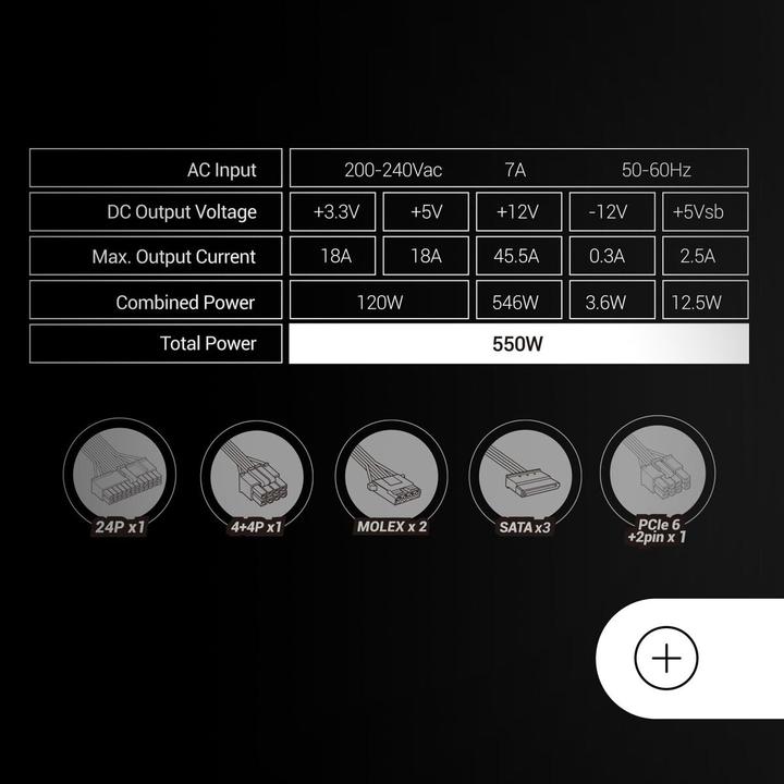 Image du produit Mars Gaming MPIII550PW (550 W)