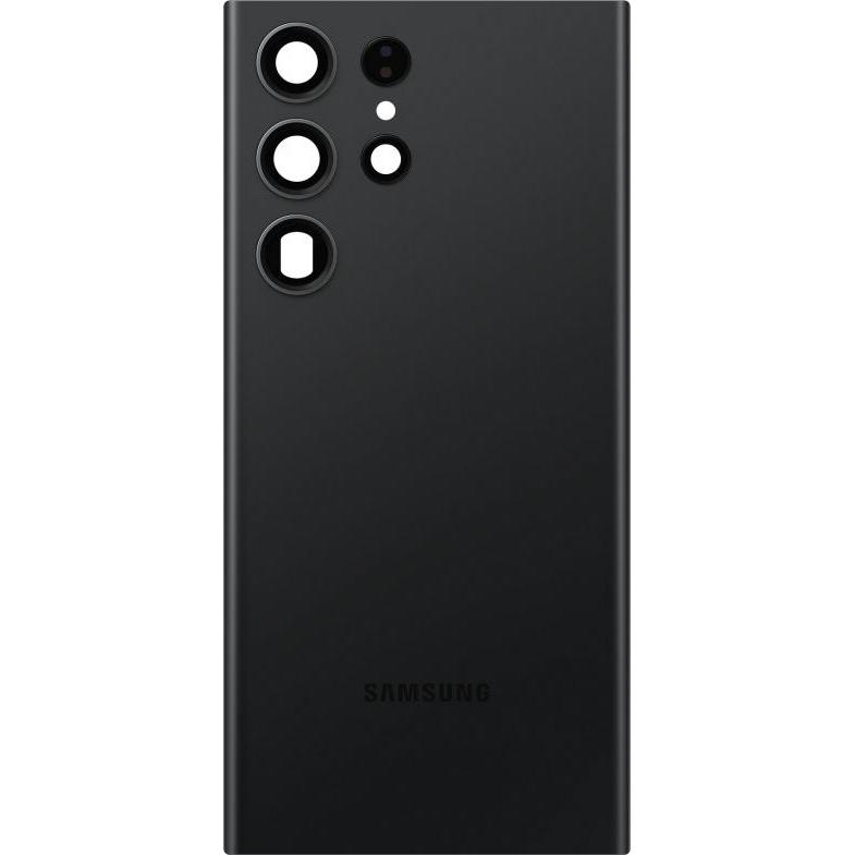 Samsung Akkudeckel für Galaxy S23 Ultra S918, Phantom Schwarz (Batterie), Pièces de rechange pour appareils mobiles