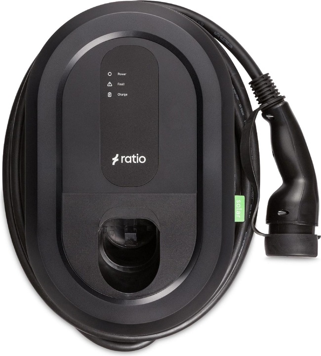 Image du produit Ratio Electric Station de recharge solaire 11 - 22 kW, type 2, WLAN/LAN/BT, 5 m (Type 2, 22 kW, 32 A)