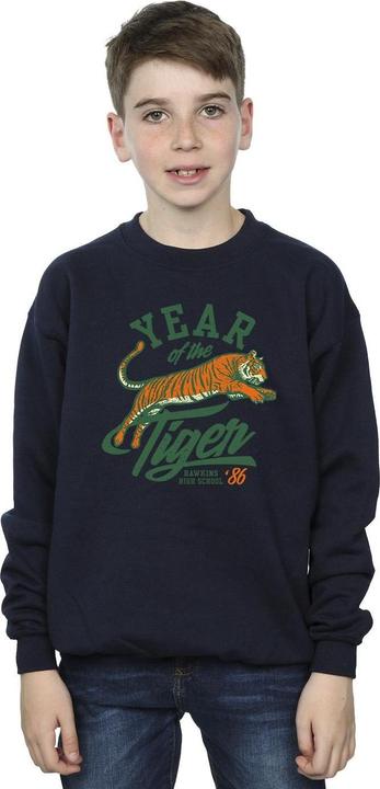 Produktbild Netflix Stranger Things Hawkins Year of The Tiger 86 Sweatshirt Jungen (152, 158)