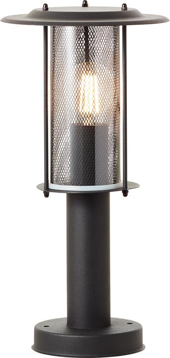 Actual product image Brilliant Detroit outdoor base luminaire 40cm black matt metal/plastic 1x A6 (E27, IP44)