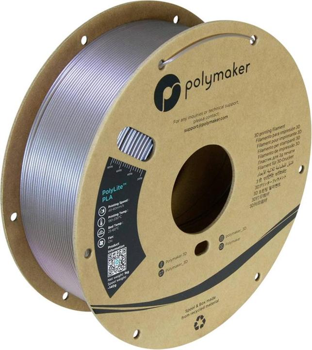 Actual product image Polymaker PolyLite PLA Starlight (PLA, 1.75 mm, 1000 g, Multicoloured)