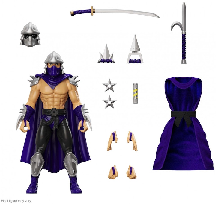 Produktbild Super7 Les Tortues ninja figurine Ultimates Shredder (Silver Armor) 18 cm