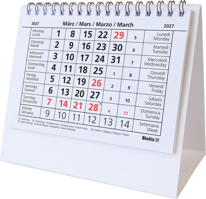 Produktbild Biella Pult-Monatsblock (14.8 x 10.5 cm)