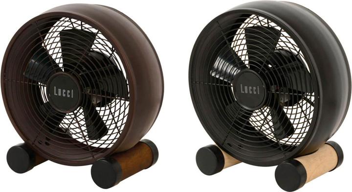 Produktbild EMZ Design-Tischventilator mit Holzfüssen (54 dB)