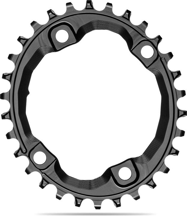 AbsoluteBlack aBLACK MTB OVAL XT M8000/MT700 assymetrical chainring N/W BLACK SCHWARZ (30)